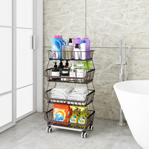 Miyawell detachable shelves allow flexible 1–4 tier configurations