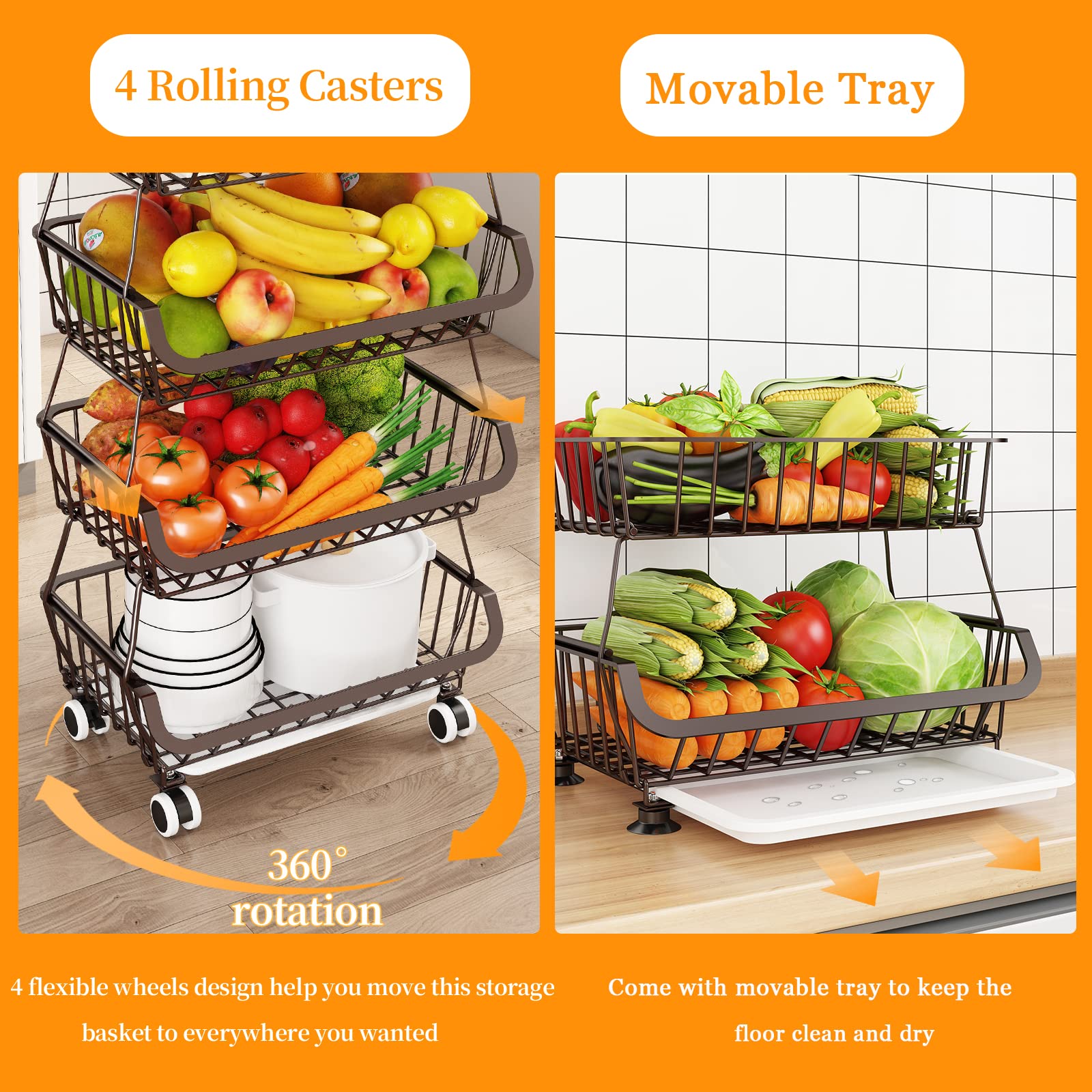Miyawell anti-rust coated mesh design promotes airflow around items