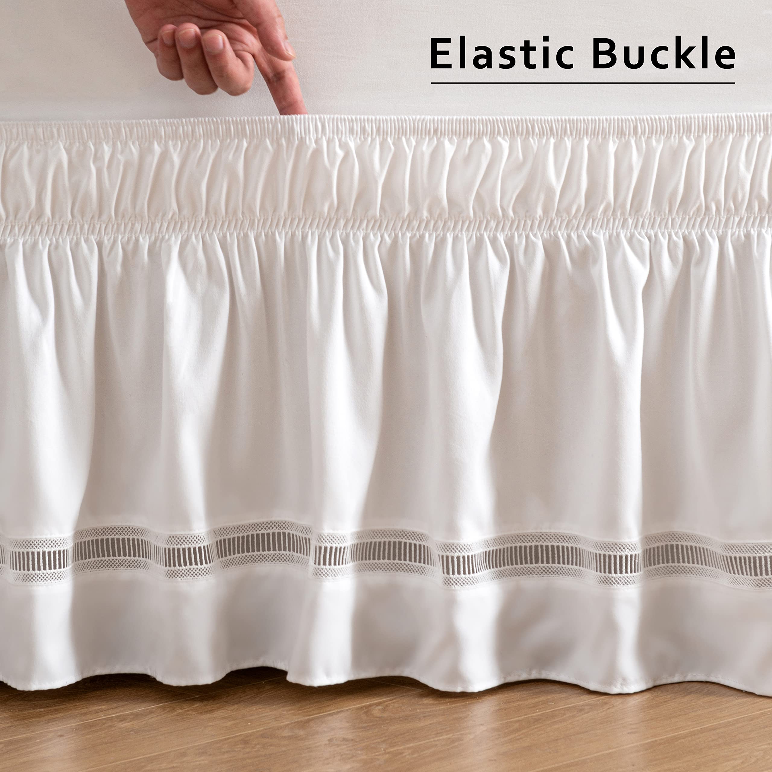 Flexible drops ensure snug fit across different bed heights and styles