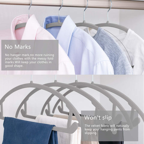 MIZGI 360-degree swivel hooks for easy closet sorting