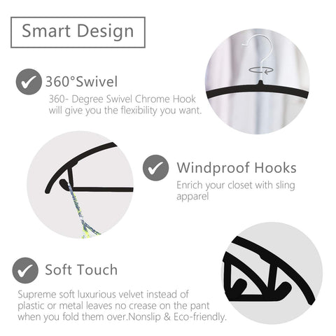 MIZGI chrome hook hangers provide sturdy support for coats