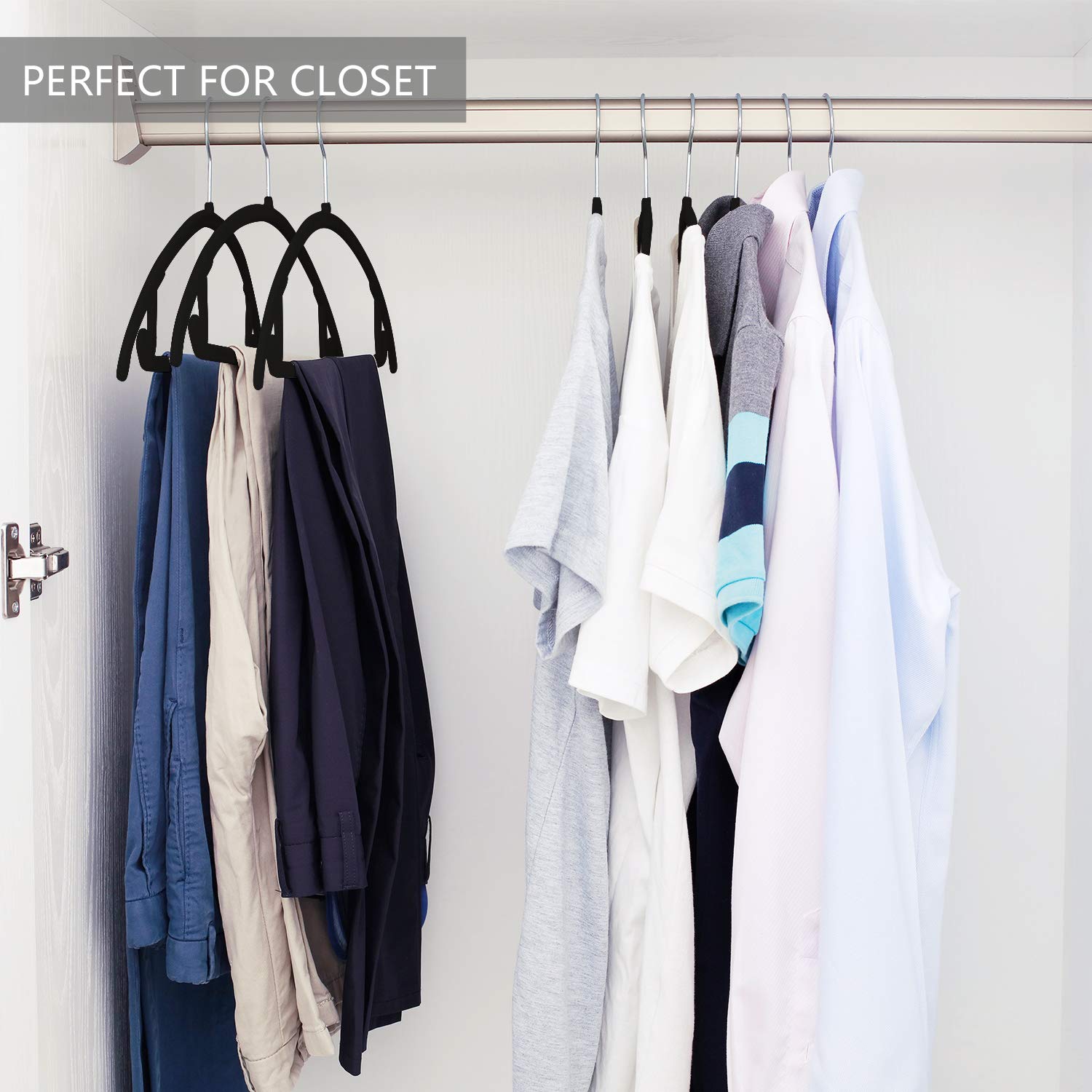MIZGI horizontal accessory bar hangers hold ties and scarves with outfits