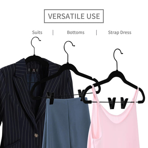 MIZGI hangers with non-slip velvet coating to prevent slips and creases.