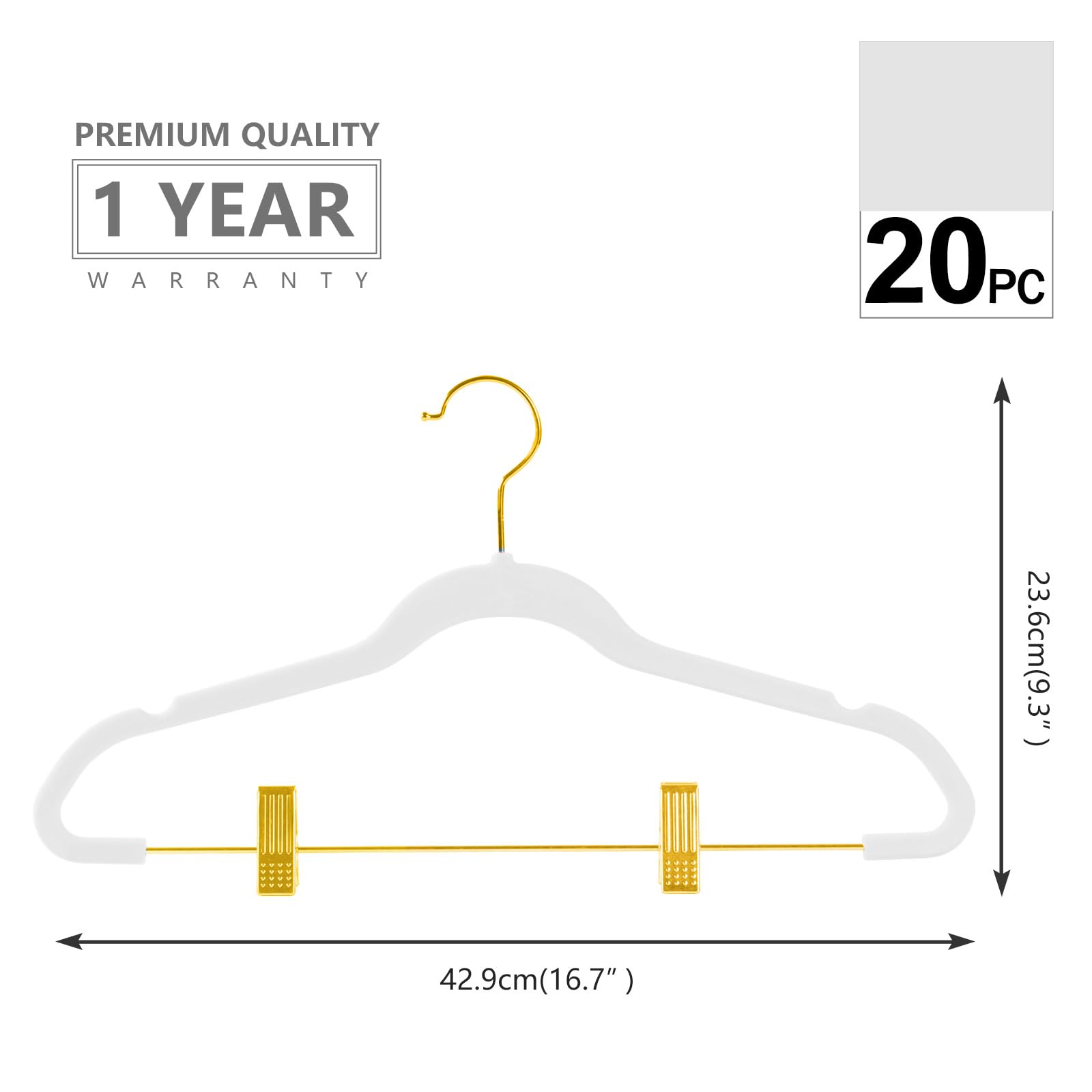 MIZGI non-slip velvet texture prevents slipping of garments.