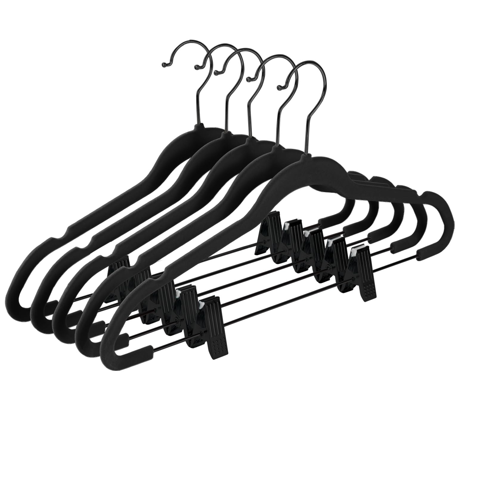 MIZGI premium velvet pants hangers 20-pack for secure, crease-free garments.