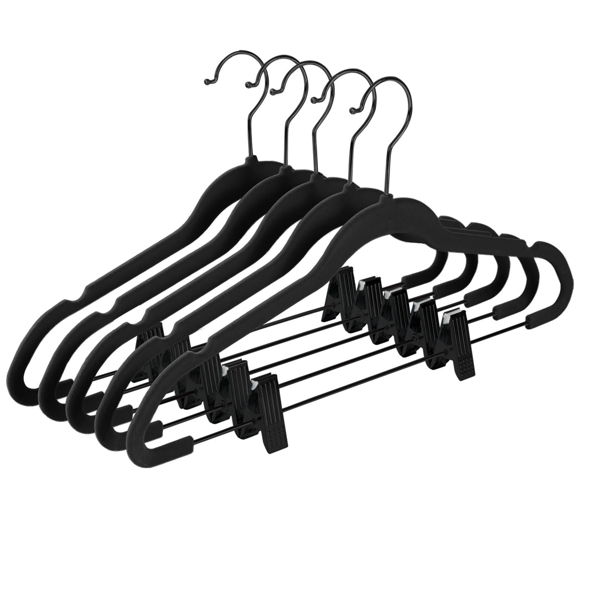 MIZGI premium velvet pants hangers 20-pack for secure, crease-free garments.