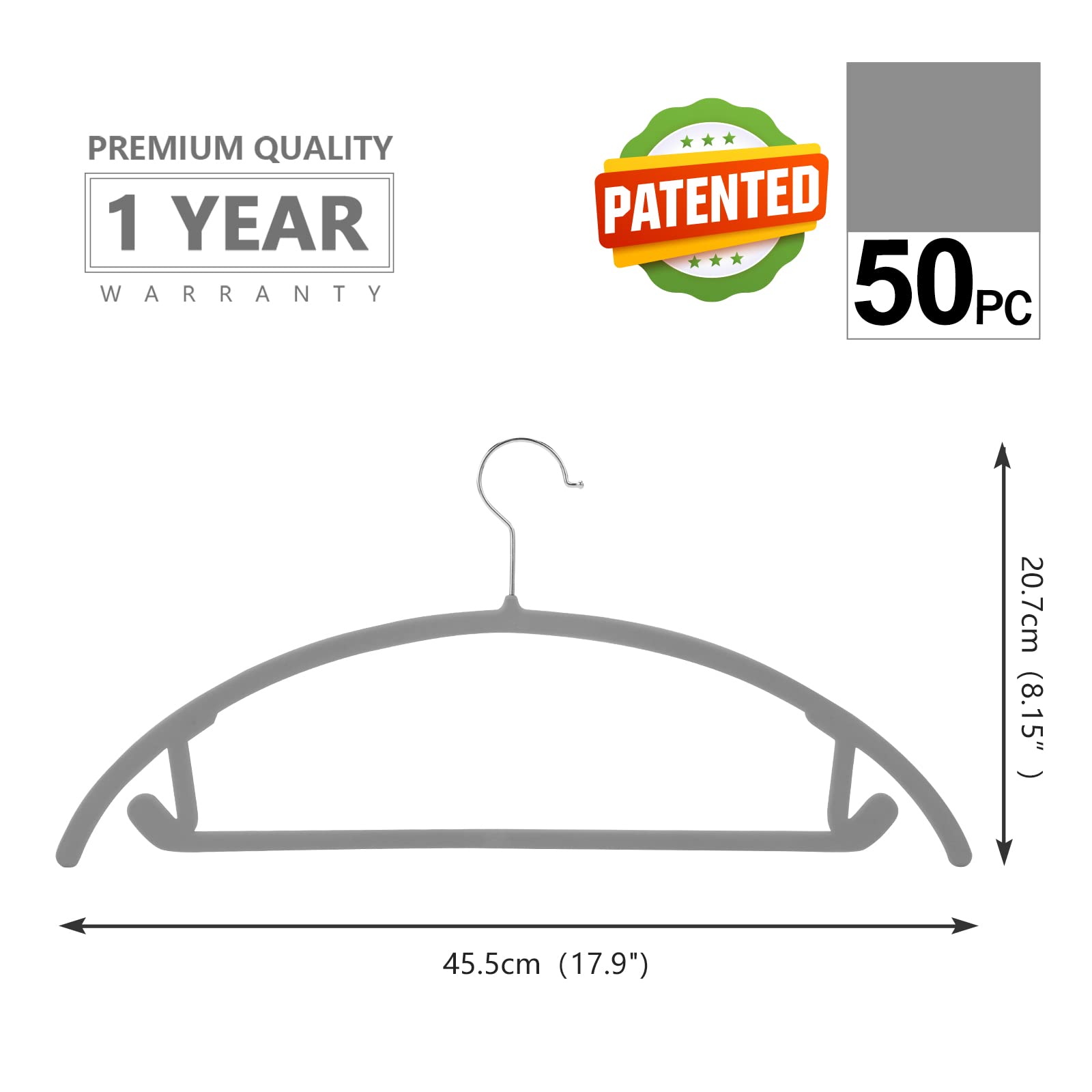 MIZGI shoulder-shaped velvet hanger demonstrates contoured support