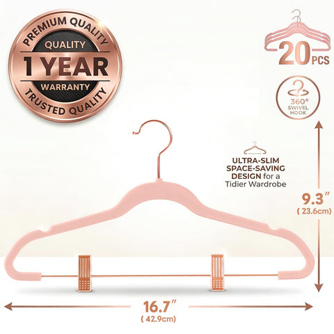 MIZGI soft velvet nonslip hanger prevents creases and holds fabrics securely.