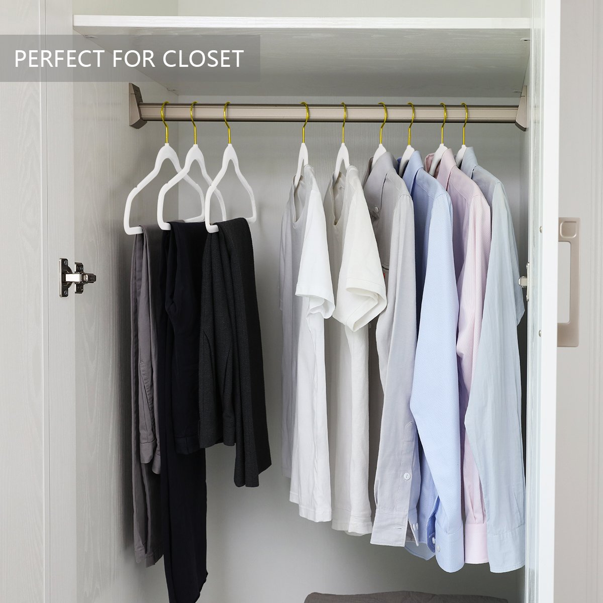 MIZGI hangers handle up to 18 pounds per piece