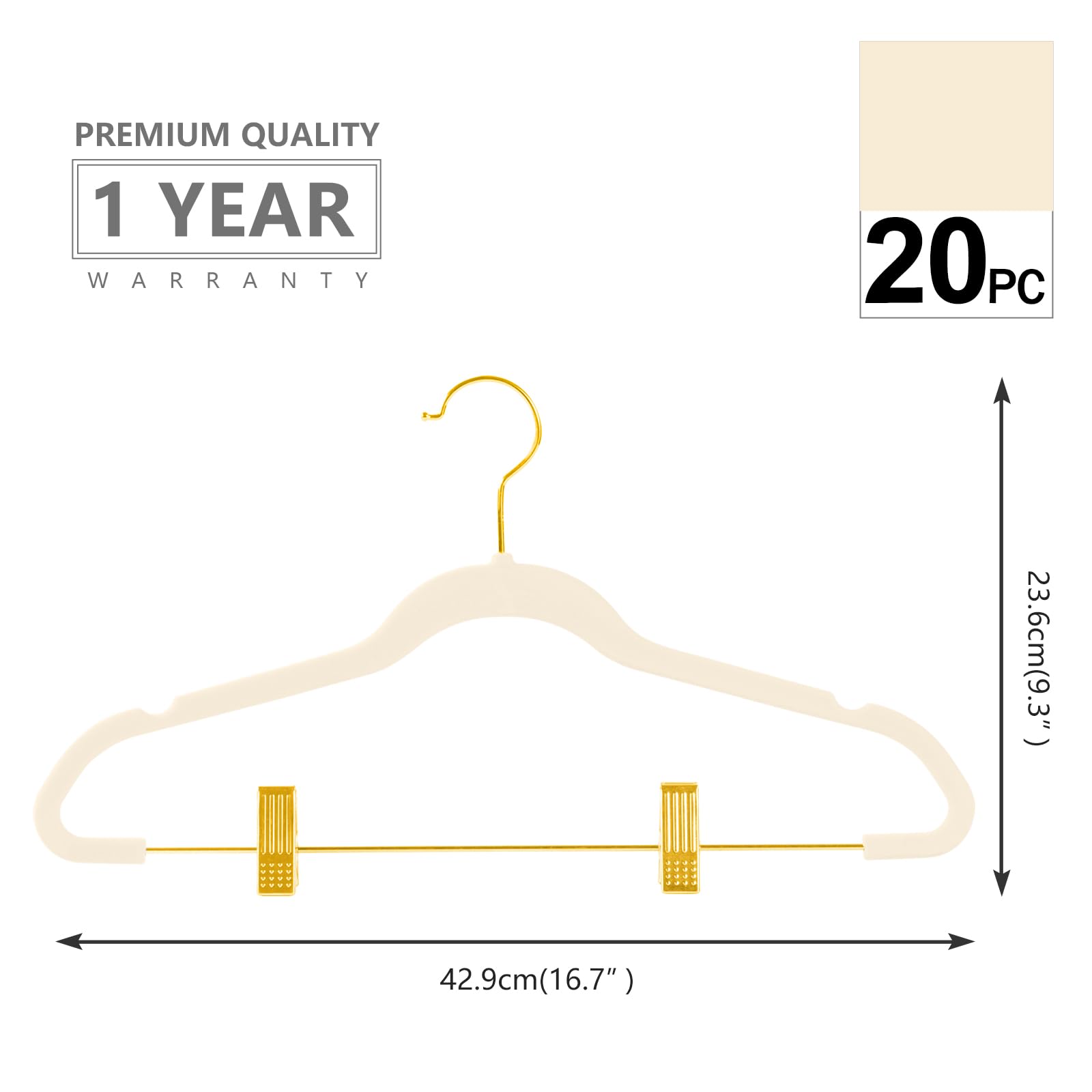 MIZGI strong-load pants hangers supporting heavier fabrics