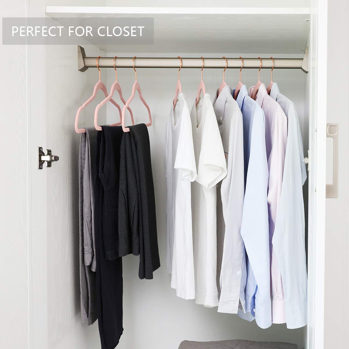 Value-packed 60-piece hanger set ready for full wardrobe organization