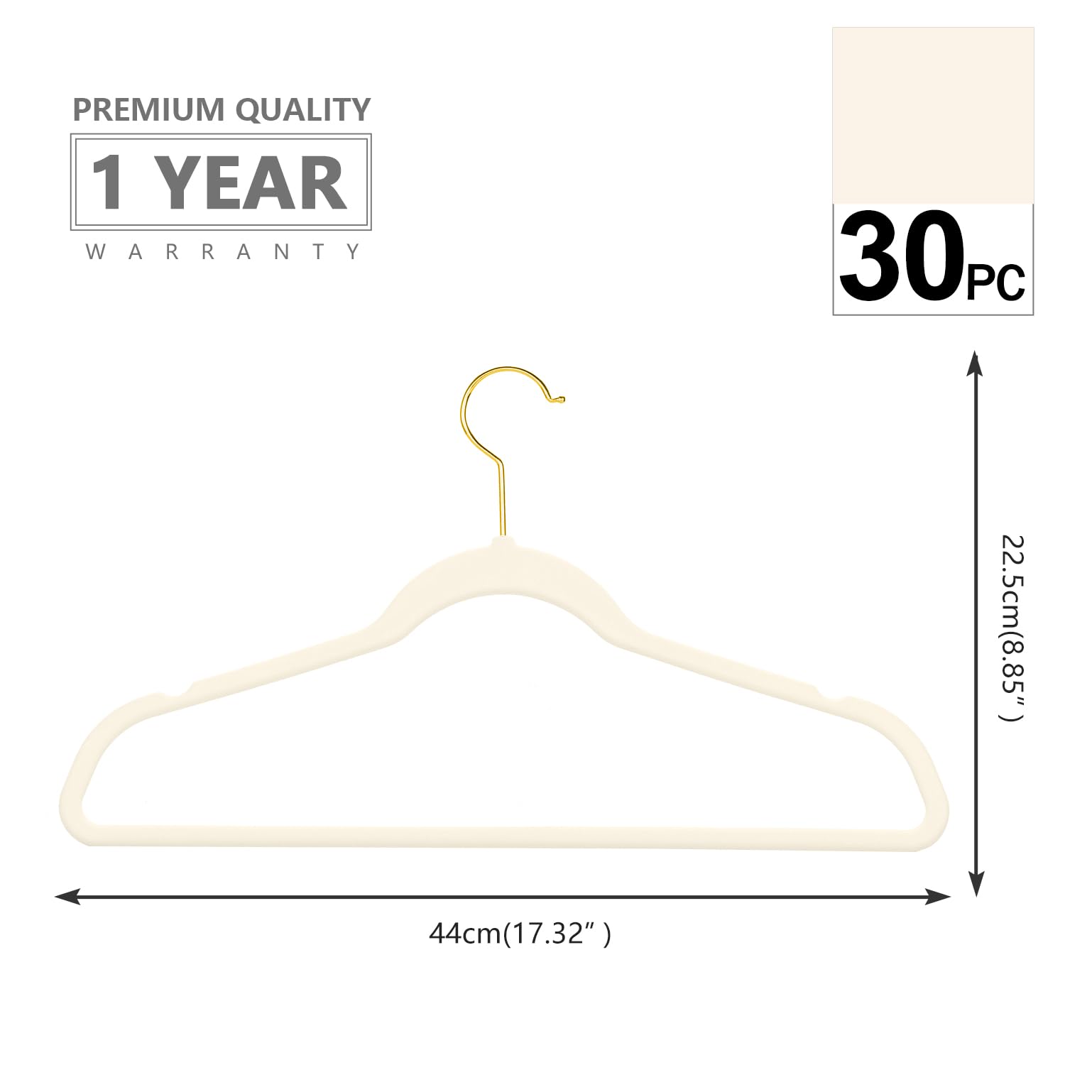 MIZGI velvet non-slip hanger close-up shows flocked texture and secure grip for delicate fabrics.