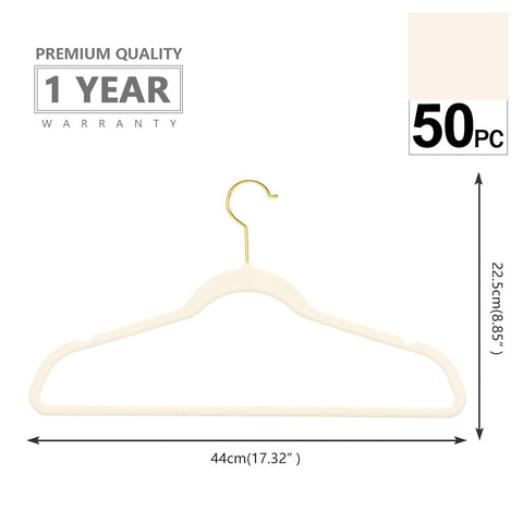 MIZGI velvet hangers with gold hooks for a stylish closet upgrade.