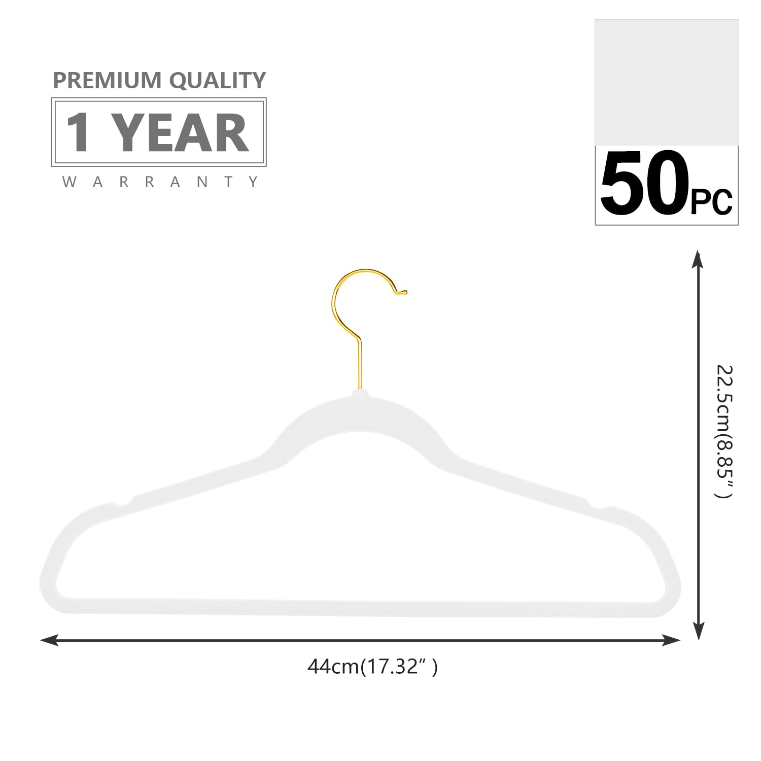 MIZGI velvet non-slip hangers prevent slipping on various fabrics