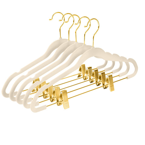 MIZGI velvet pants hangers pack 20 with a slim profile for space-saving closets