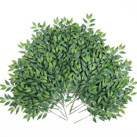 MIZII Italian Ruscus artificial stem enhances centerpiece with silk leaves