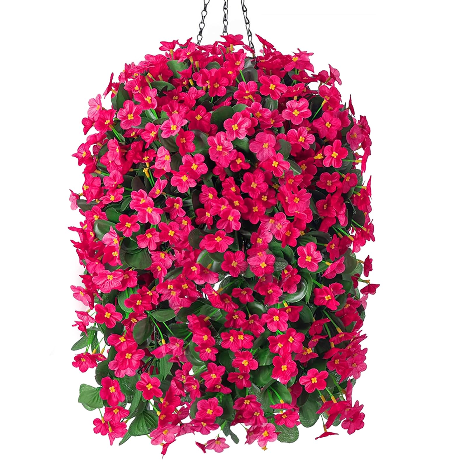 MJFloria hanging flowers basket on an outdoor porch adds seasonal charm