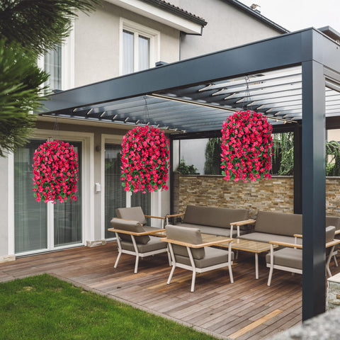 MJFloria UV-resistant silk flowers endure sun for longer outdoor use