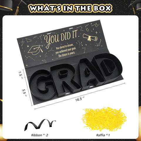 MJuAn graduation box with flowers for versatile gifting and display