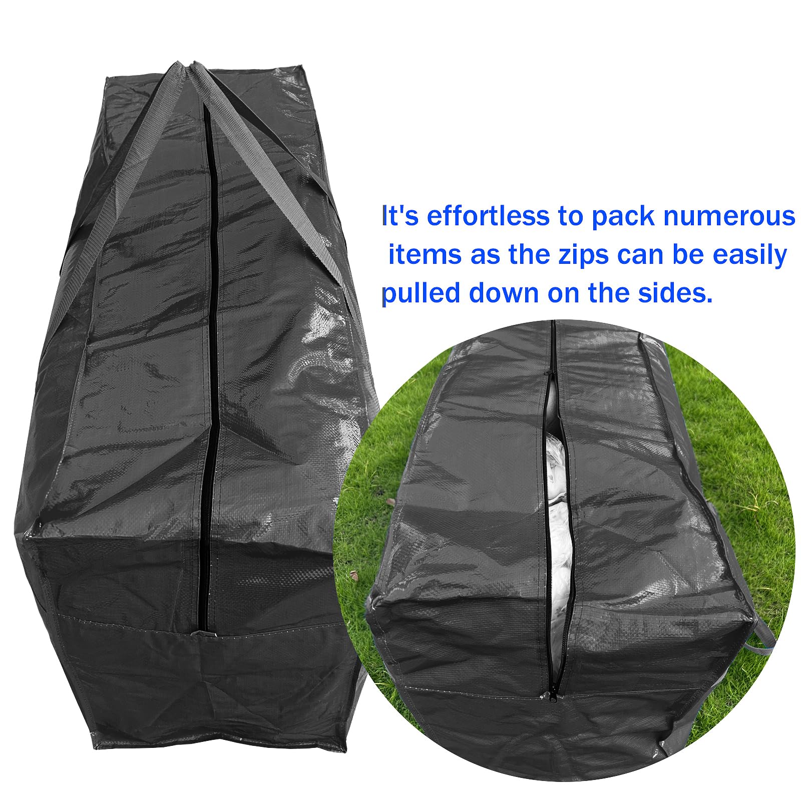 MKOKYD extra-large zipper provides easy, reliable access