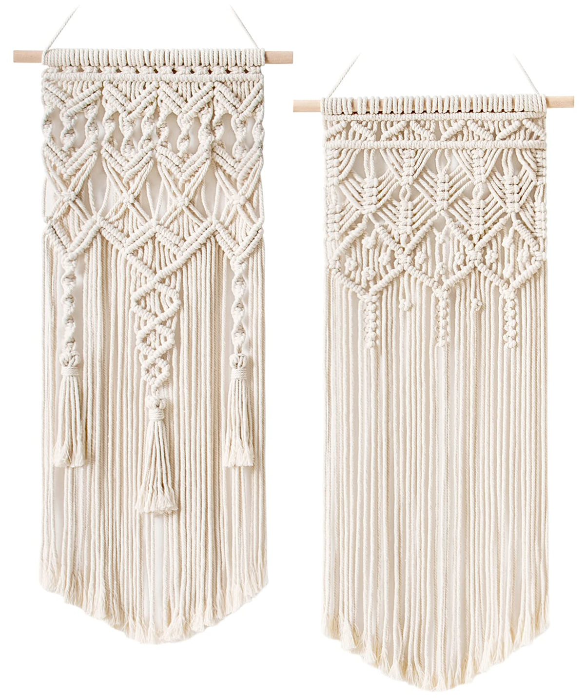 Mkono macrame wall hanging geometry art adds a tactile focal point to modern living spaces.