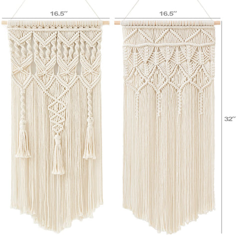 Mkono macrame wall hanging living room corner softens spaces with artisanal charm.