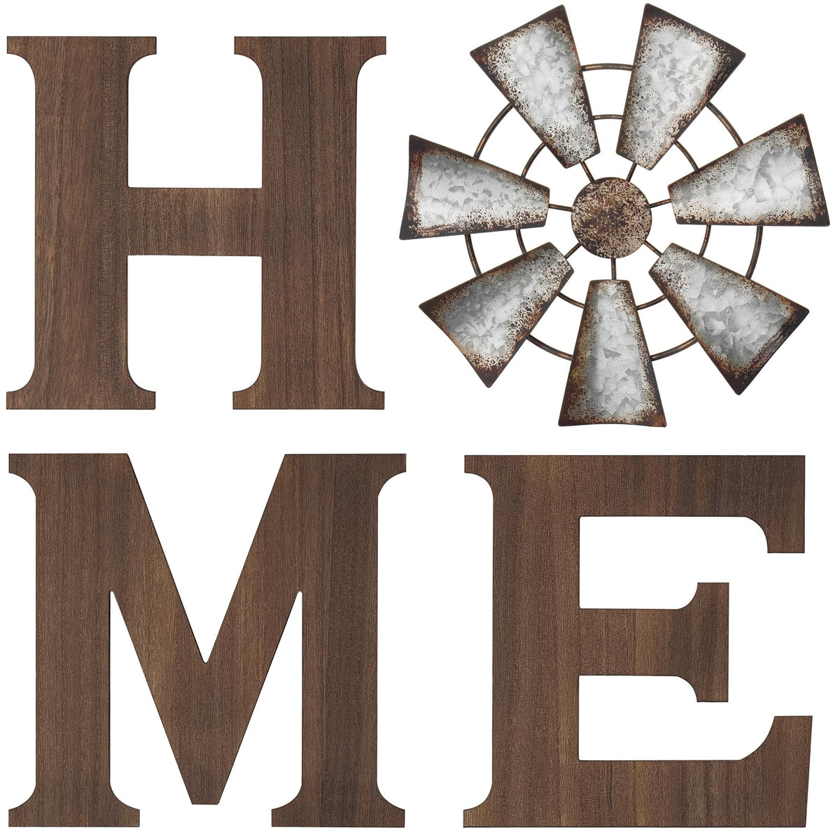 Mkono farmhouse wall decor letter H adds warm rustic charm to any room.