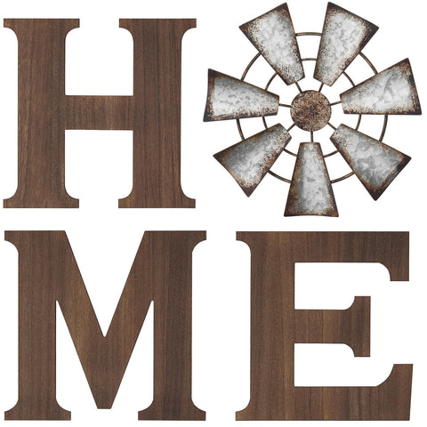 Mkono farmhouse wall decor letter H adds warm rustic charm to any room.