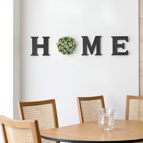 Mkono farmhouse wall sign in a living room setup, cozy focal point.