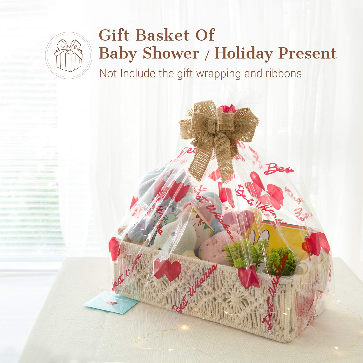 Mkono ivory toy storage baskets suitable for nursery and playtime