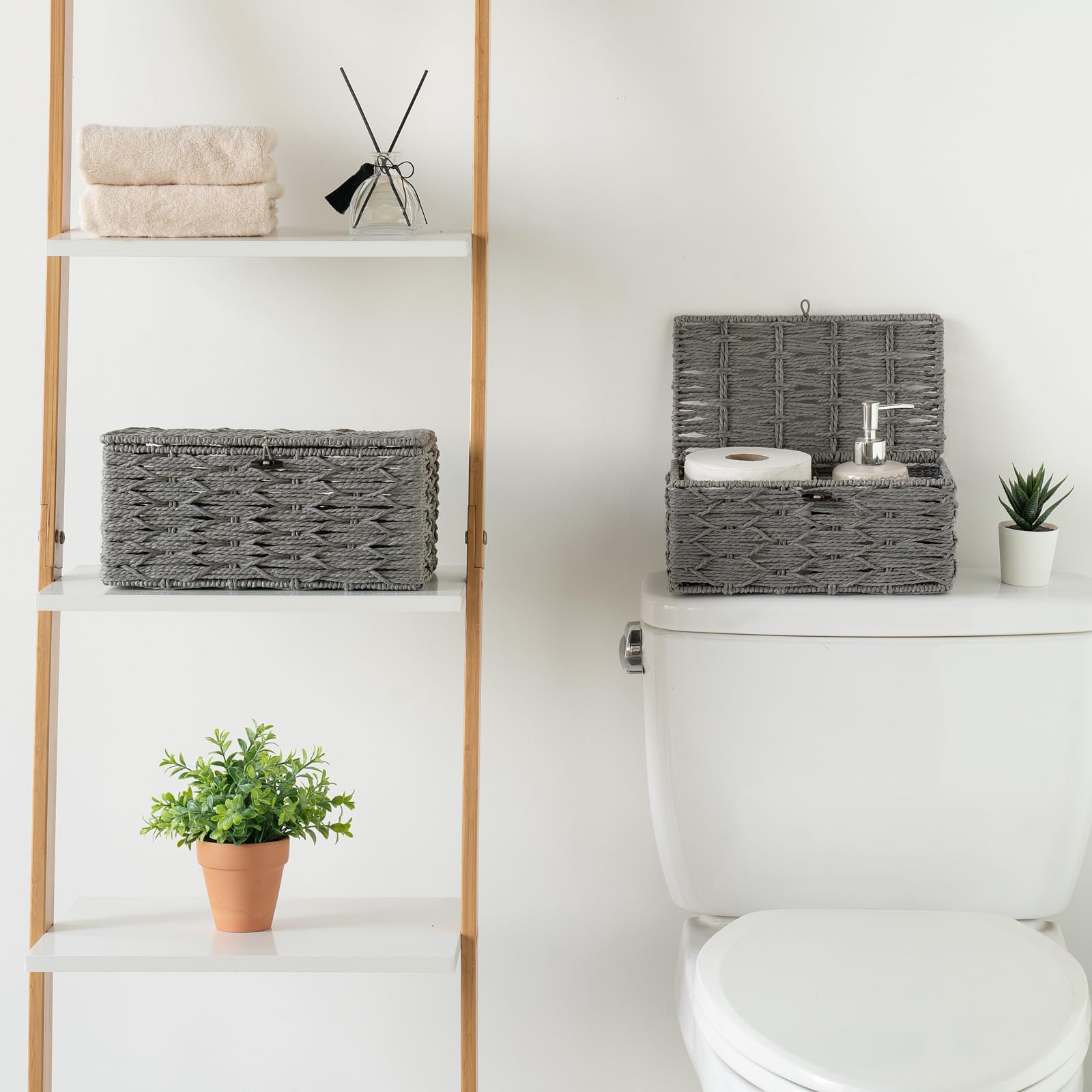 Mkono paper rope weave detail highlights craftsmanship in a durable storage solution