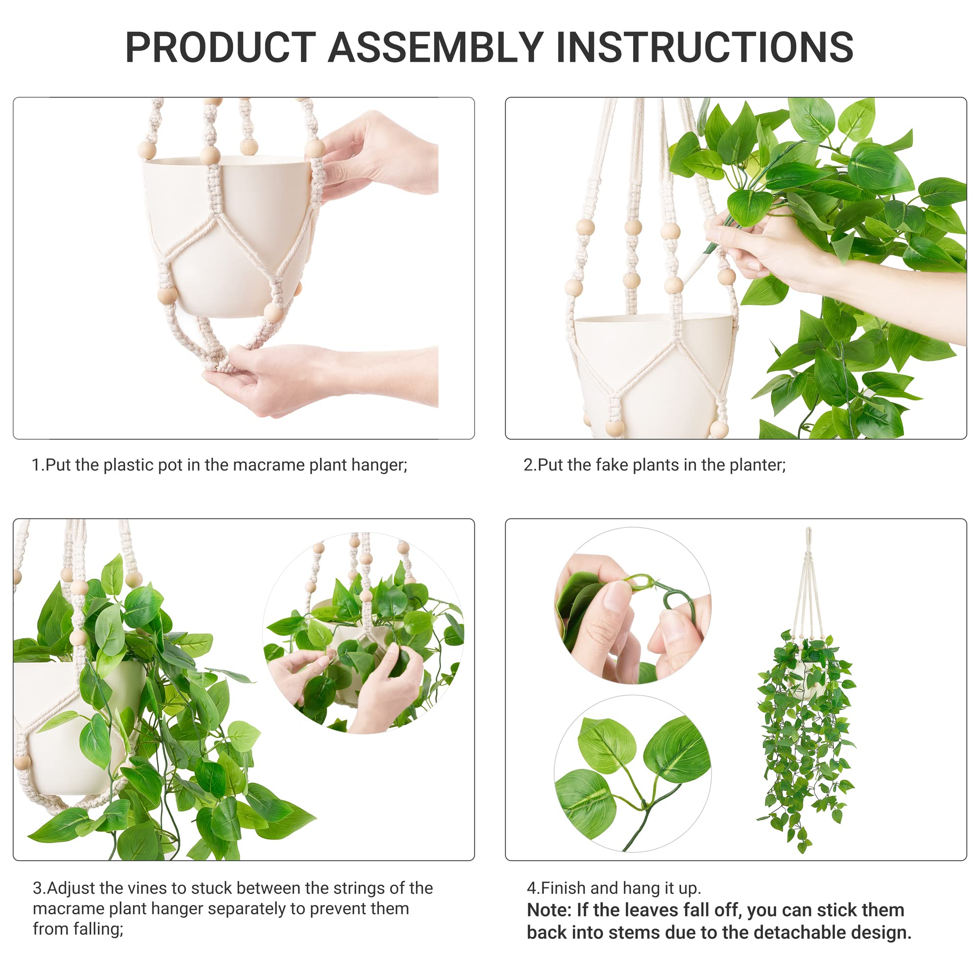 Mkono plastic pot with 6.5-inch opening supporting stable faux greenery display.