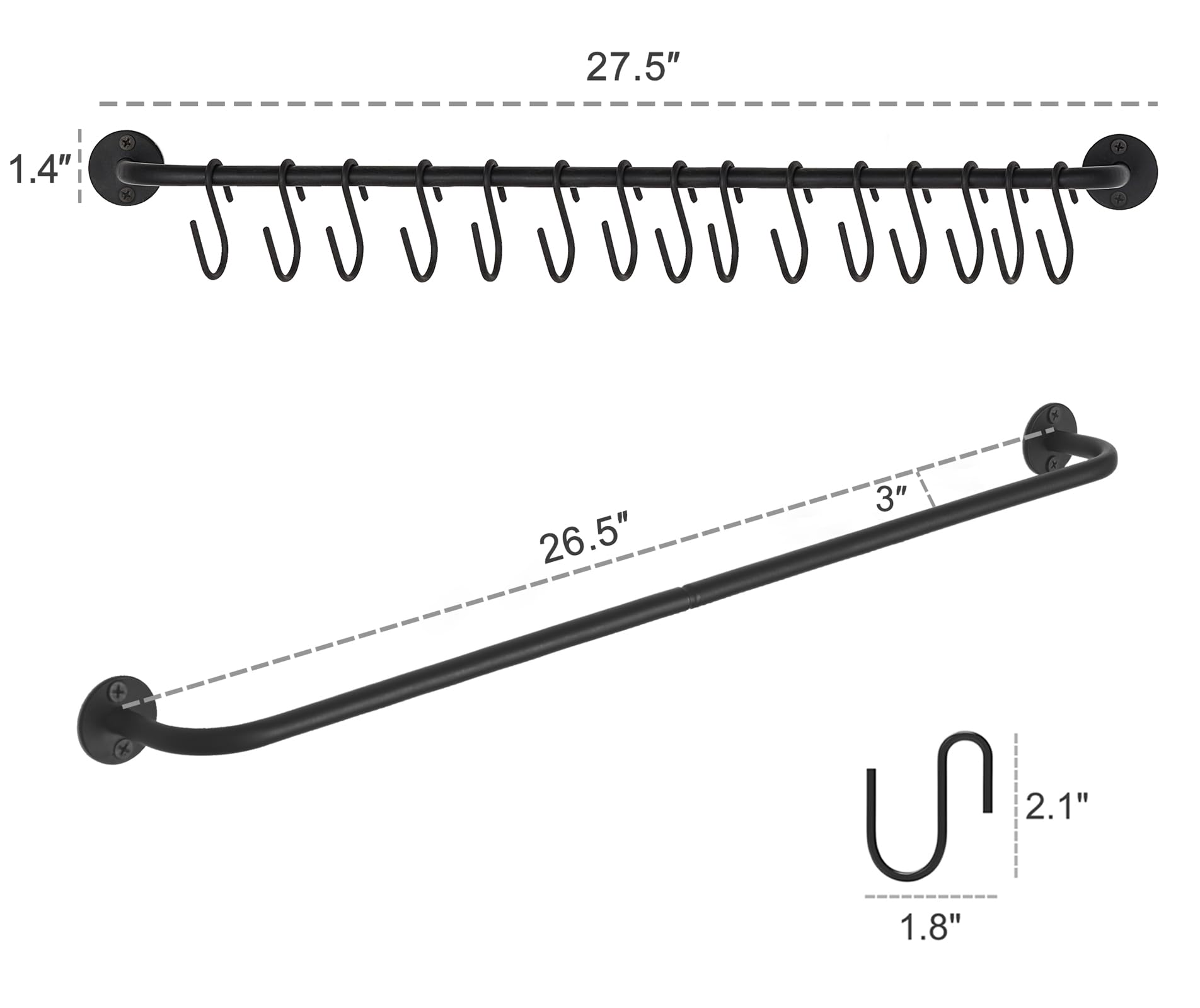 Mkono S-hooks and A-clips offer versatile hanging options for hats.