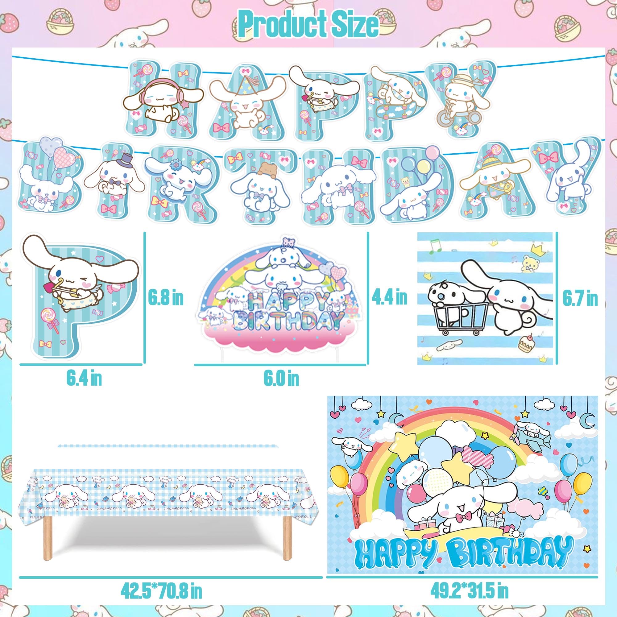 MLEDUY birthday party tablecloth provides a clean base for dining
