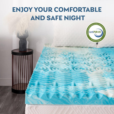 MLILY CertiPUR-US topper confirms foam safety and durability.