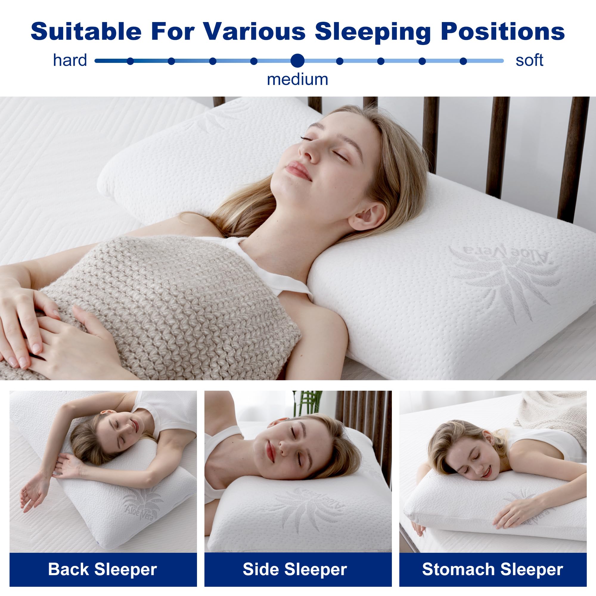MLILY EGOHOME memory foam core adapts to your shape for supportive comfort.