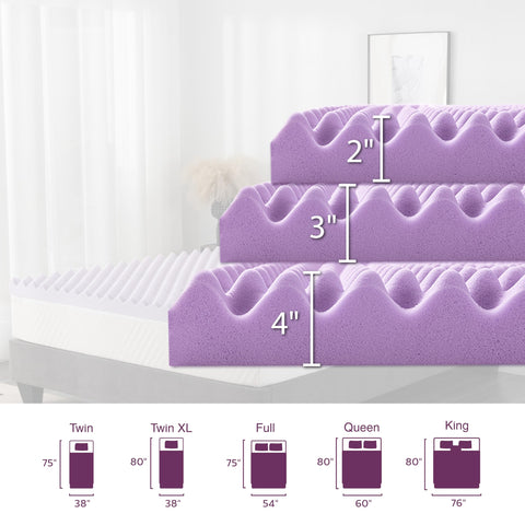 MLILY lavender-scent channels promote airflow and a calming sleeping environment