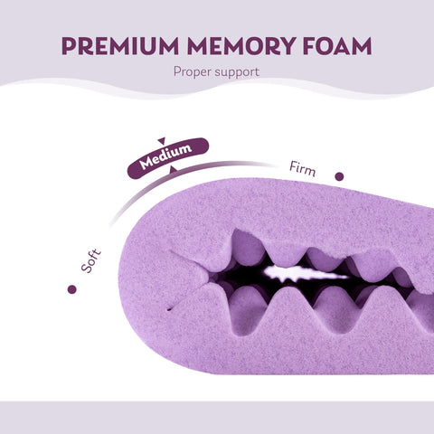 MLILY lavender-scent gel-infused topper close-up for cooling and calm nights.