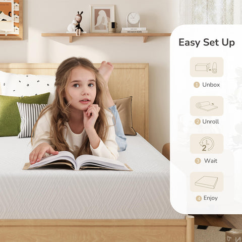 MLILY rolled mattress in box demonstrating convenient delivery