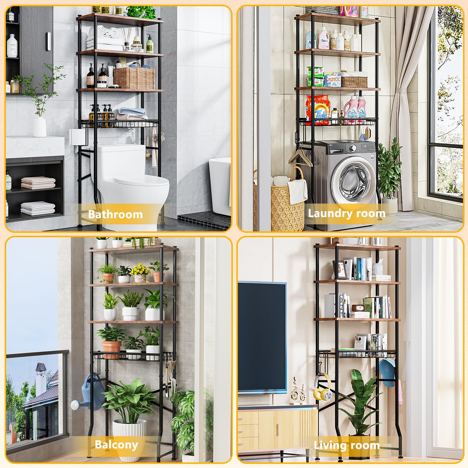 Mlinavn stable X-frame design prevents tipping in busy bathrooms