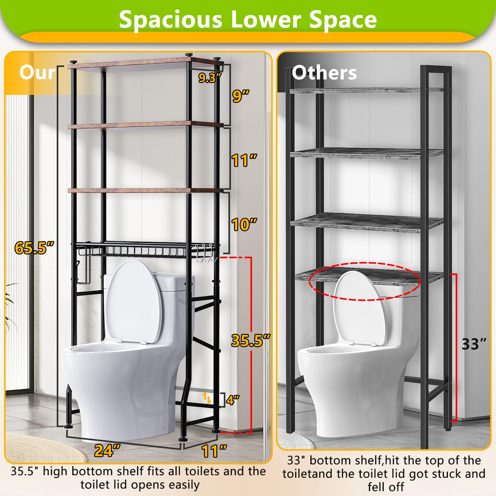 Mlinavn toilet paper holder basket helps organized bathroom storage