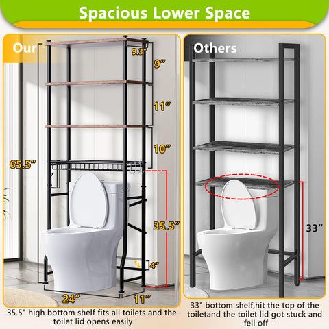 Mlinavn toilet paper holder basket helps organized bathroom storage