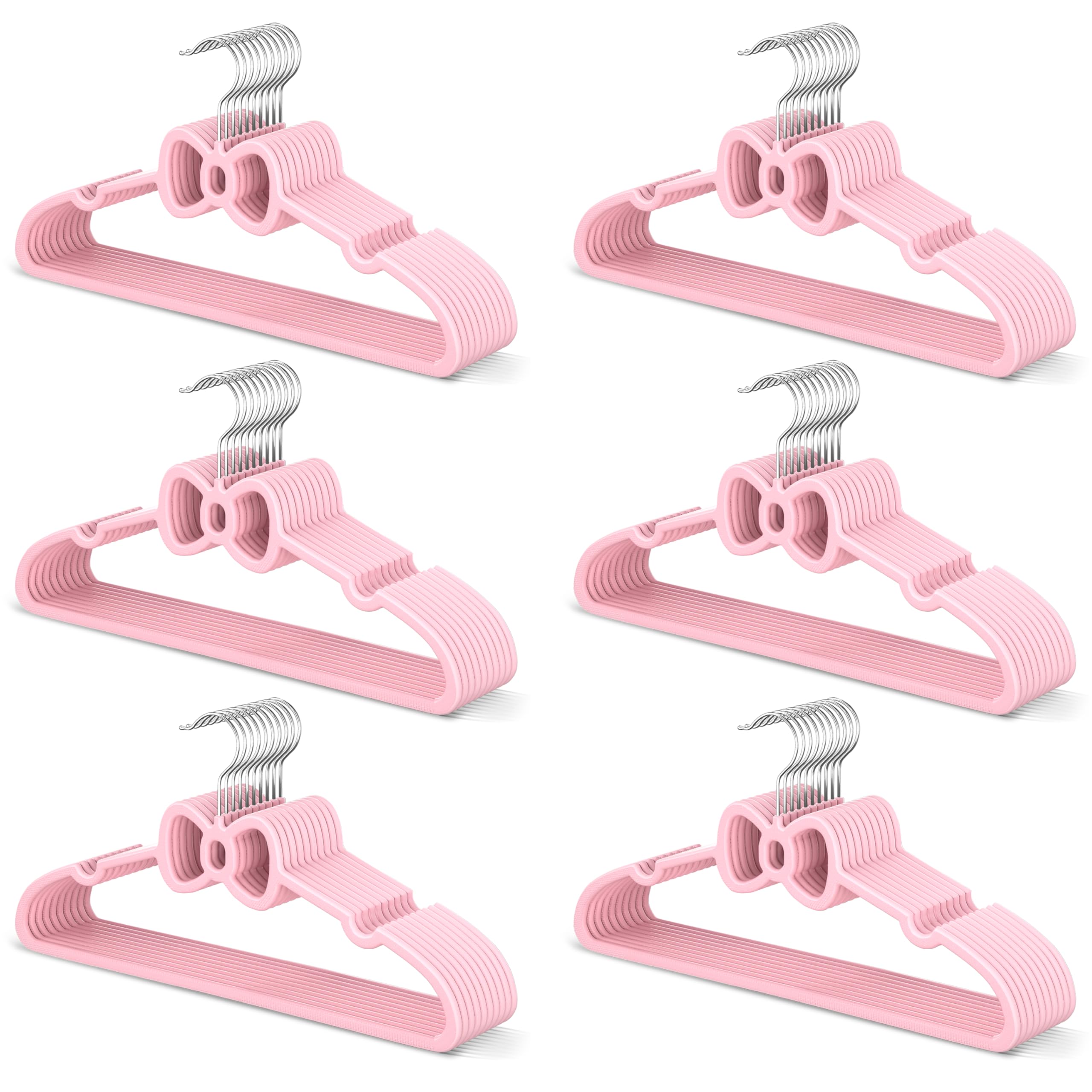 MLKJHHI 15.5-inch butterfly bow hanger for kids, keeping outfits organized and accessible.