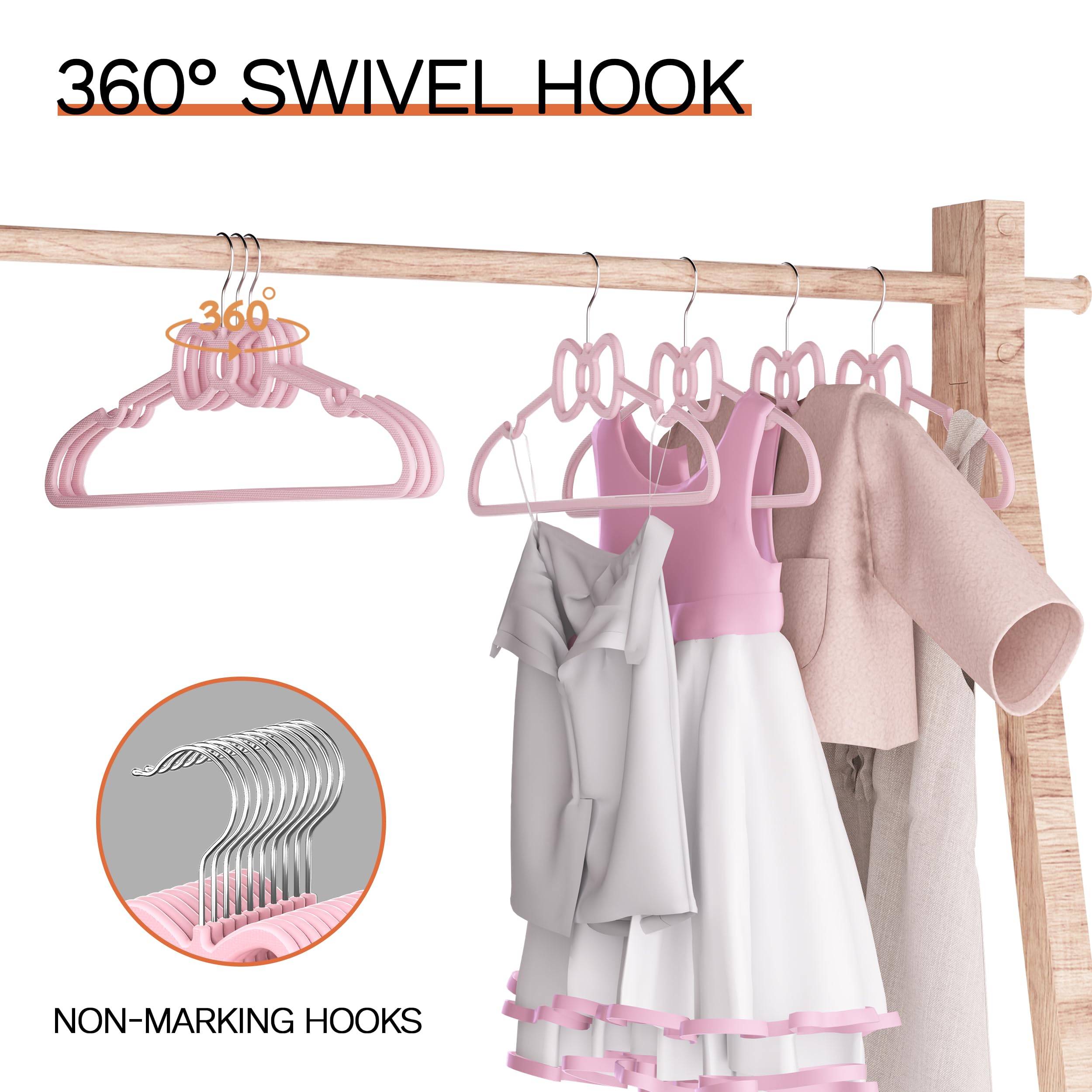MLKJHHI durable ABS plastic kid hanger supports daily use up to 11 lb.