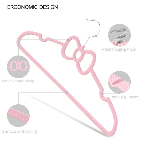 MLKJHHI kid hanger with 360-degree swivel hook for effortless closet arrangement.