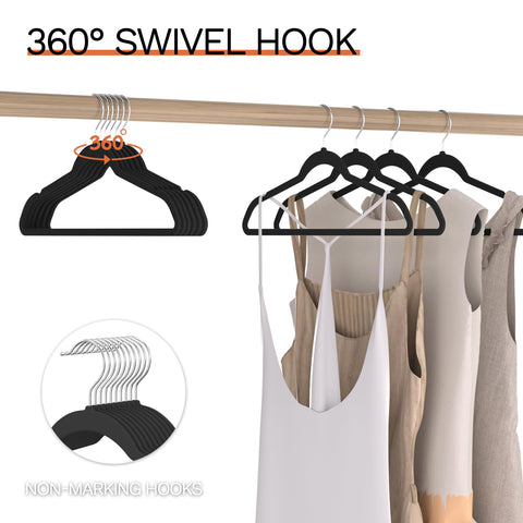 MLKJHHI 360-degree swivel hook keeps clothes aligned in any direction.