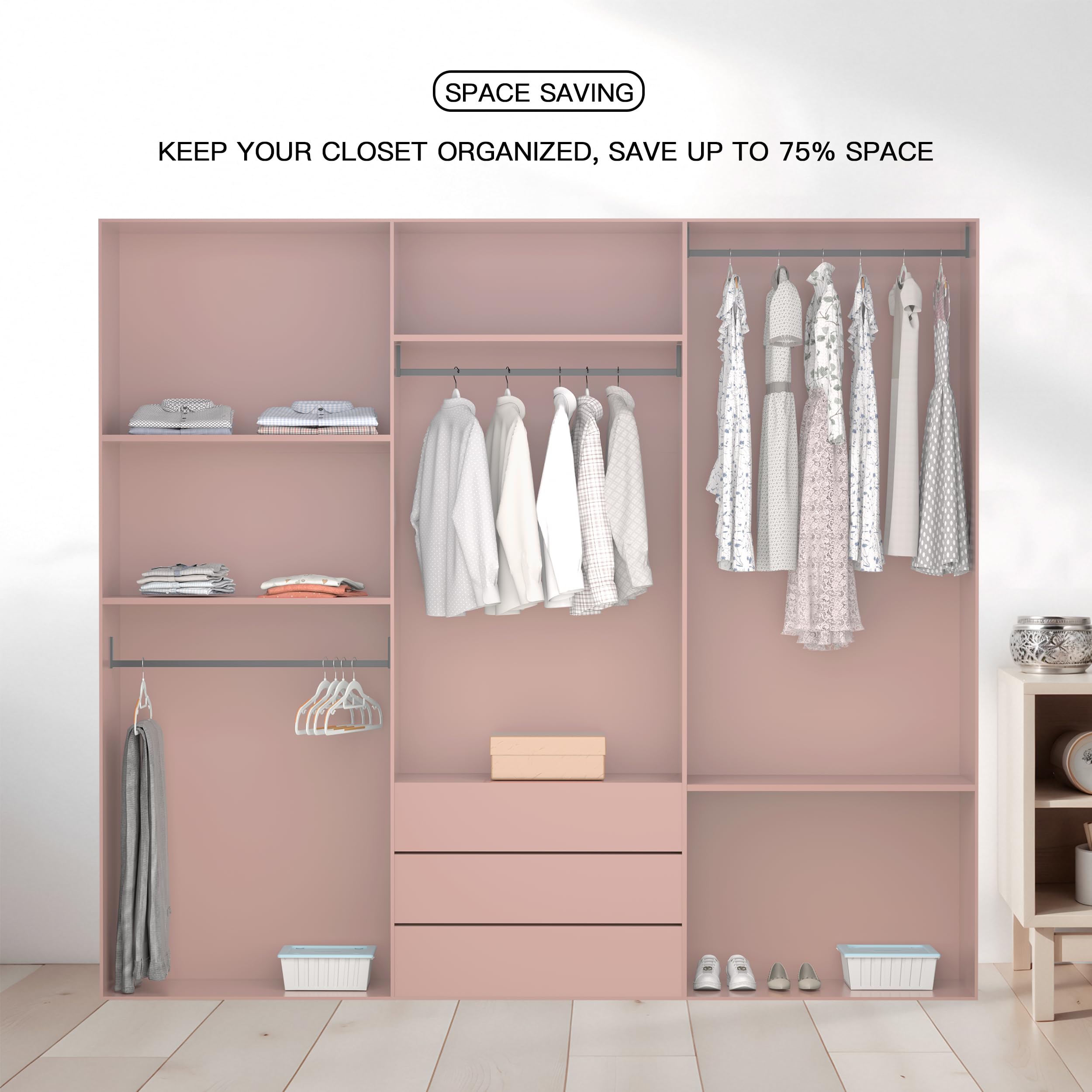 MLKJHHI commercial-grade hangers fit homes, dorms, and retail.