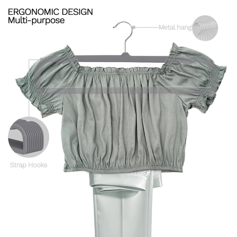 MLKJHHI slim profile hangers maximize closet space without bulk.