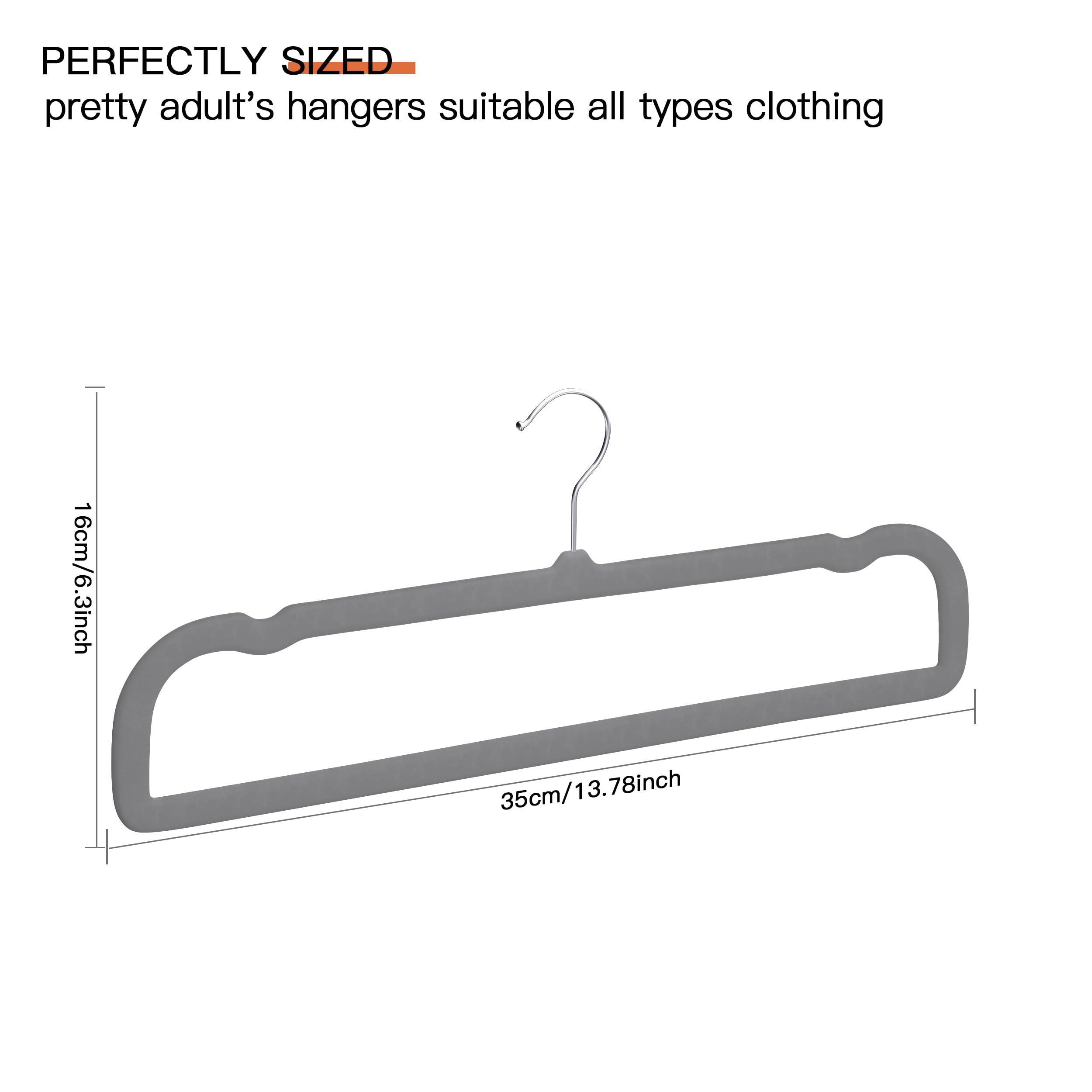 MLKJHHI 75-percent space savings help smaller closets feel roomier.