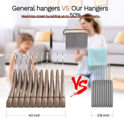 MLKJHHI 13.78-inch width keeps garments aligned and organized.